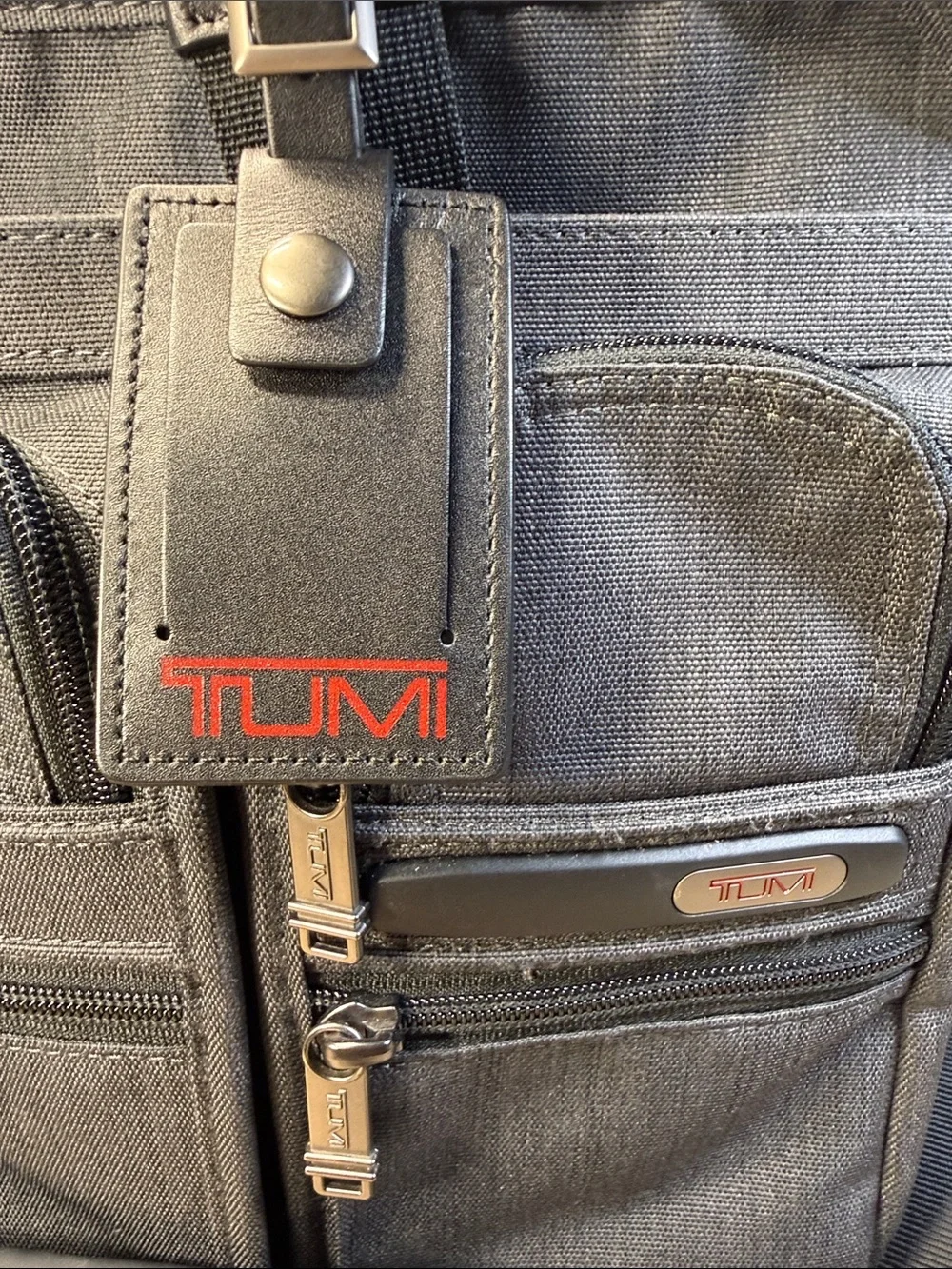 Tumi Dark Gray Laptop Briefcase Alpha Expandable